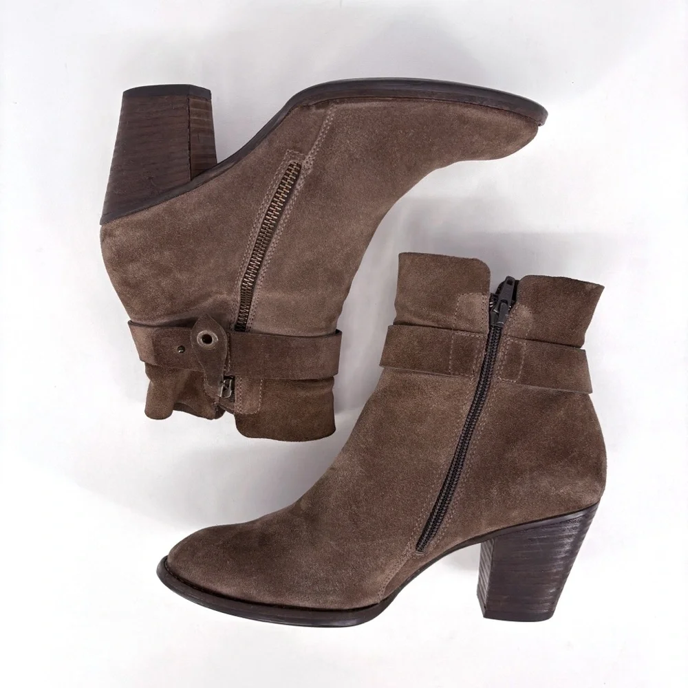 PAUL GREEN Sheridan Brown Nubuck Suede Ankle Boots 8 - Picture 7 of 15